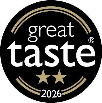 Great Taste 2026 · 2 stars · awarded to AK Distillery White Chocolate Moonshine by the Guild of Fine Food
