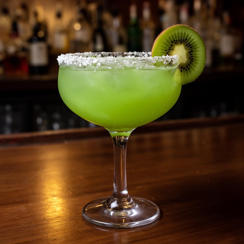 Kiwi Margarita cocktail made with AK Distillery moonshine