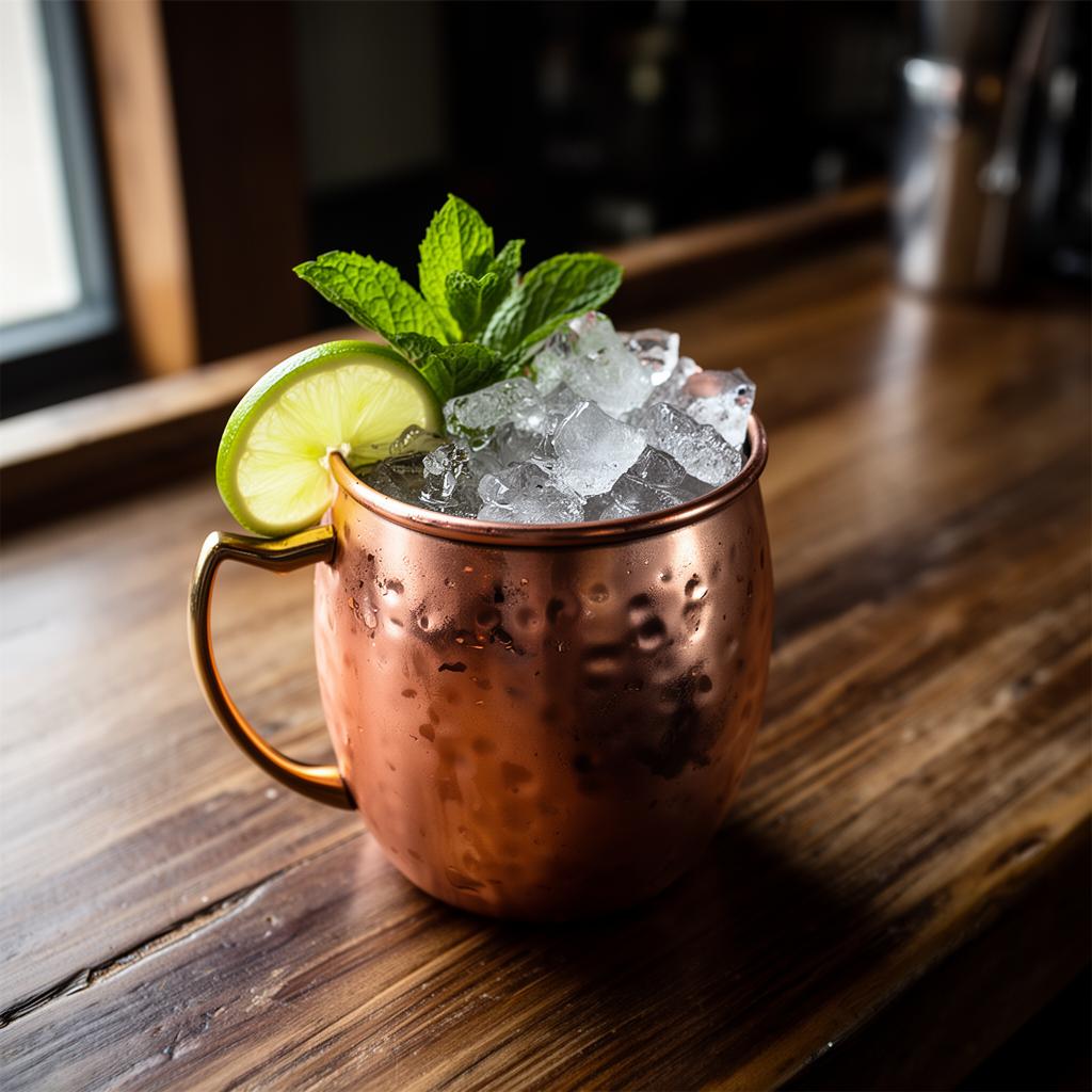 Moonshine Mule cocktail made with AK Distillery moonshine