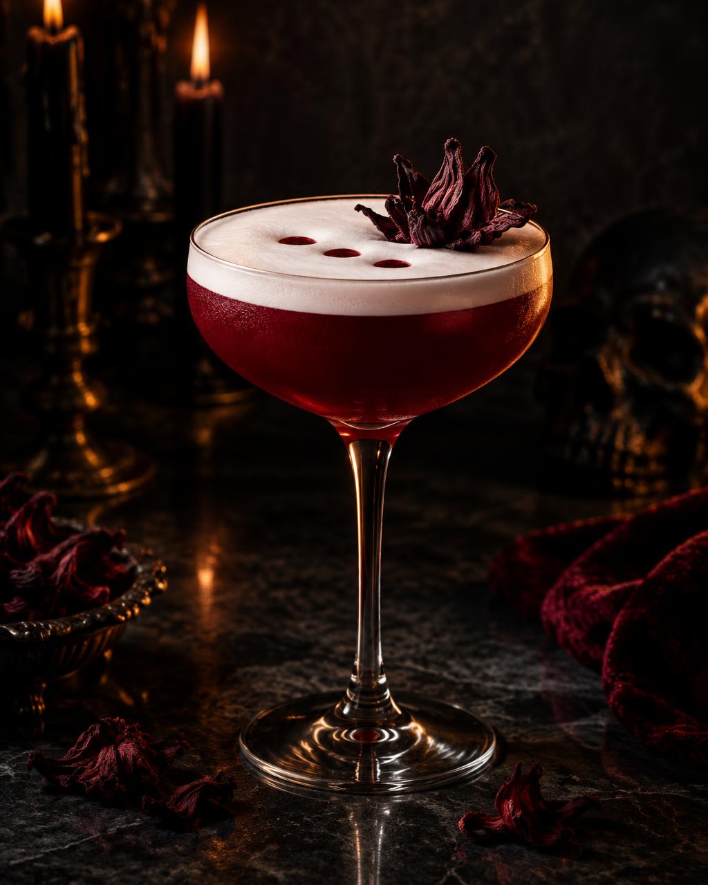 Vampire's Kiss cocktail made with AK Distillery moonshine